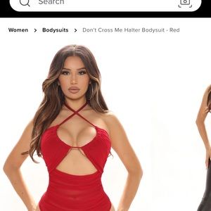 Don’t cross me halter bodysuit